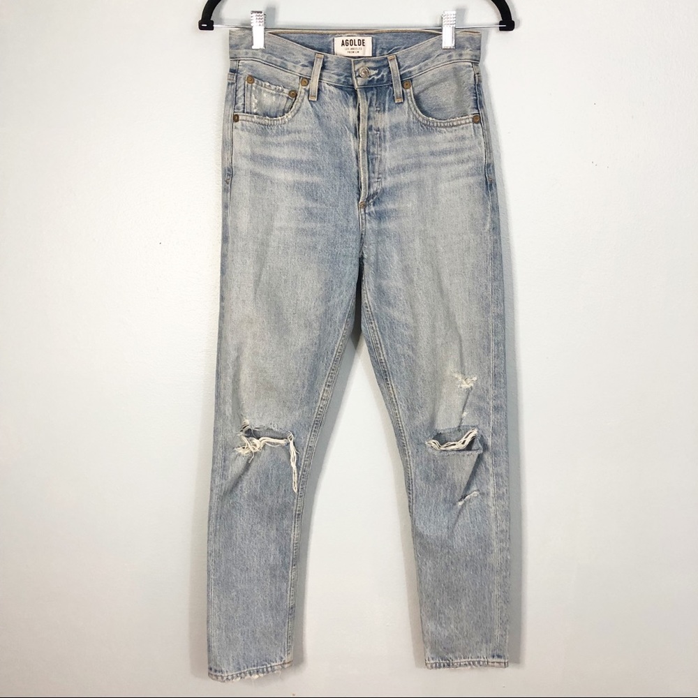 Agolde Jamie High Rise Classic Jeans in Shakedown
